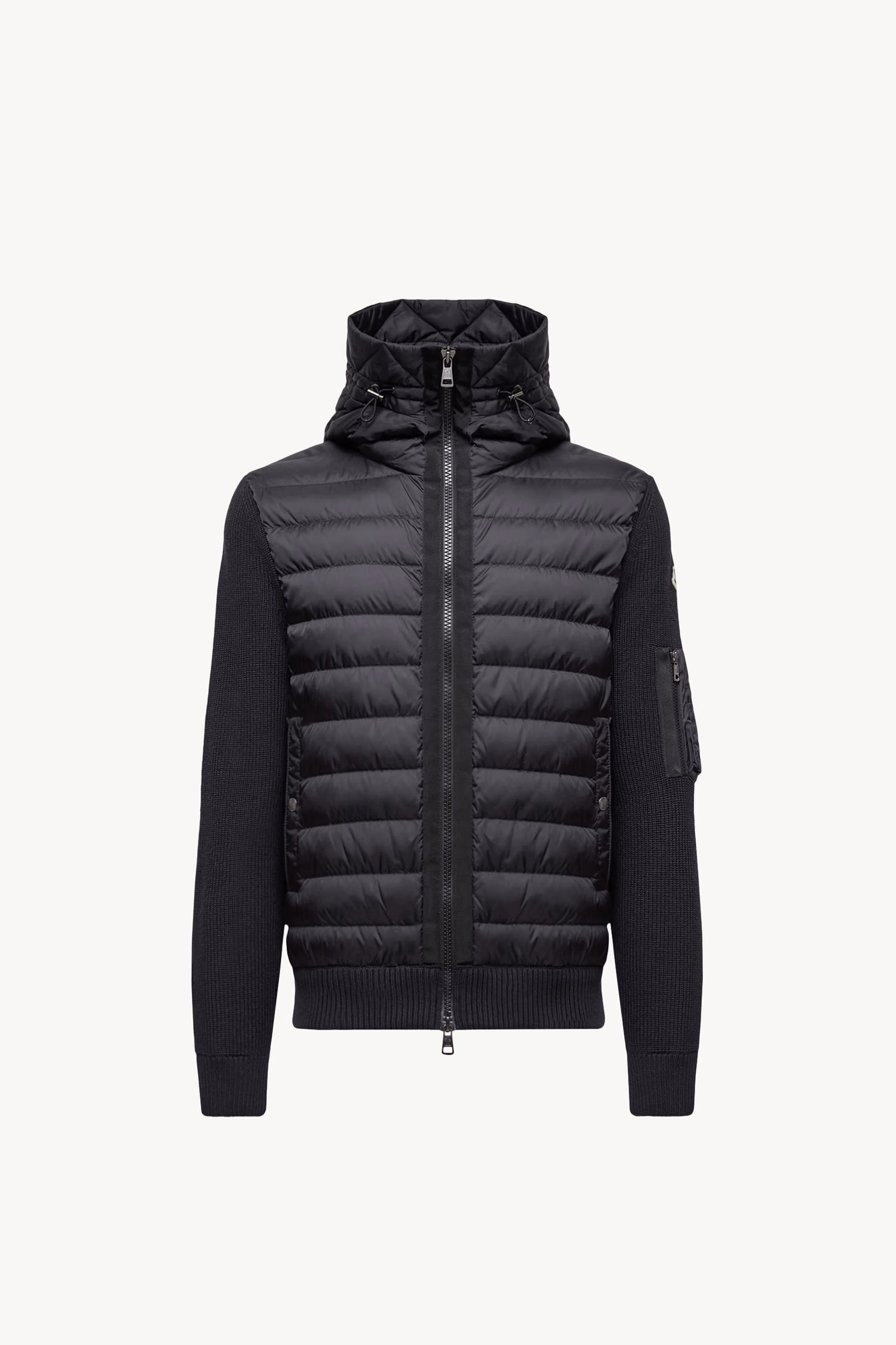 Padded Zip-Up Cardigan Men Black Moncler 2